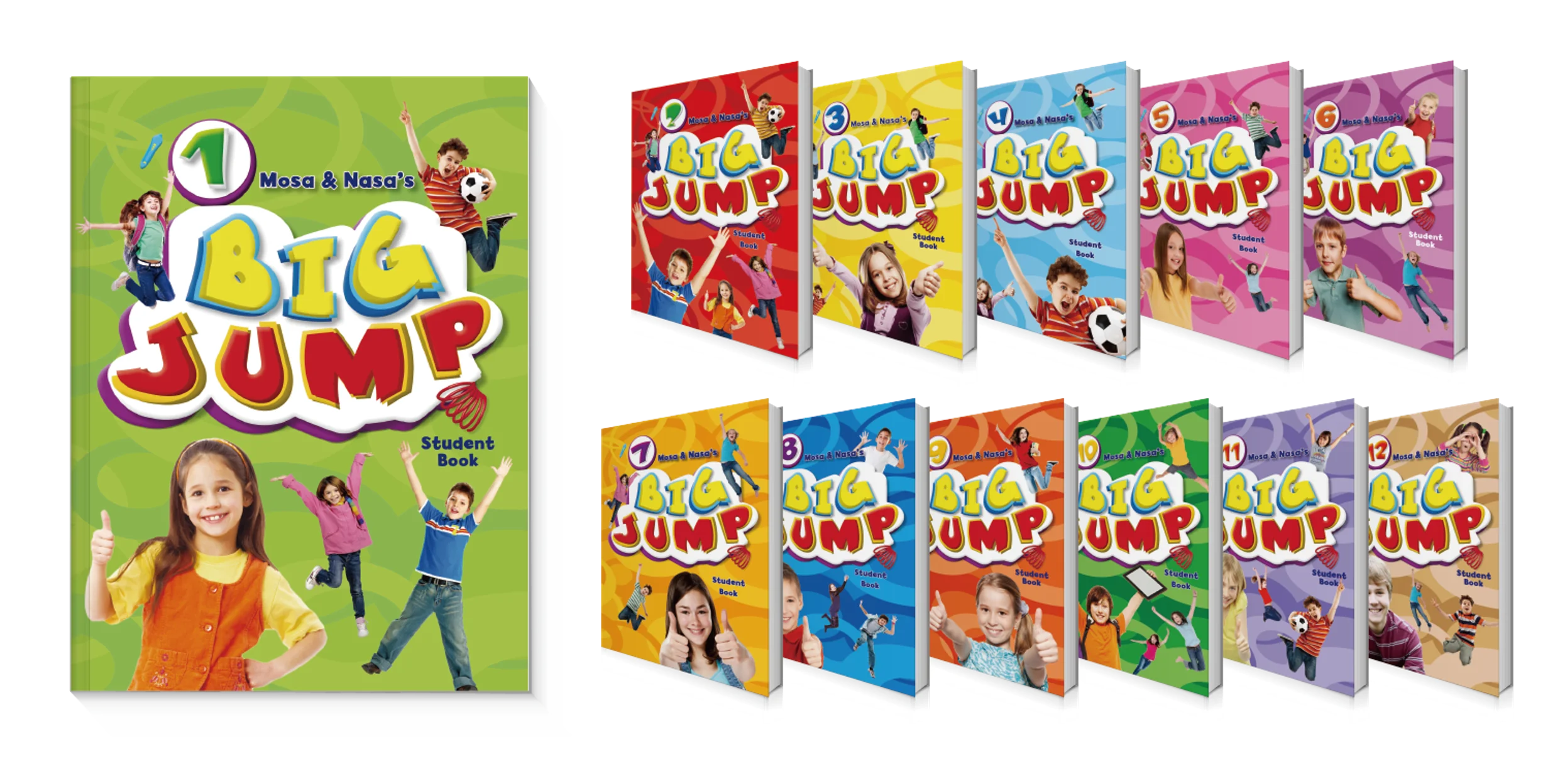 愛美語國際 Big Jump 分級教材 1–12 冊 Student Book 系列